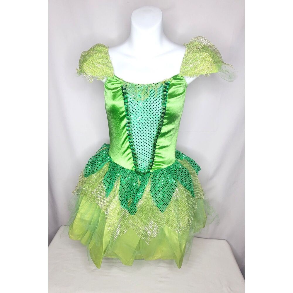 Disney Disguise Tinker Bell Prestige Adult Costume Dress Size 12 14 L